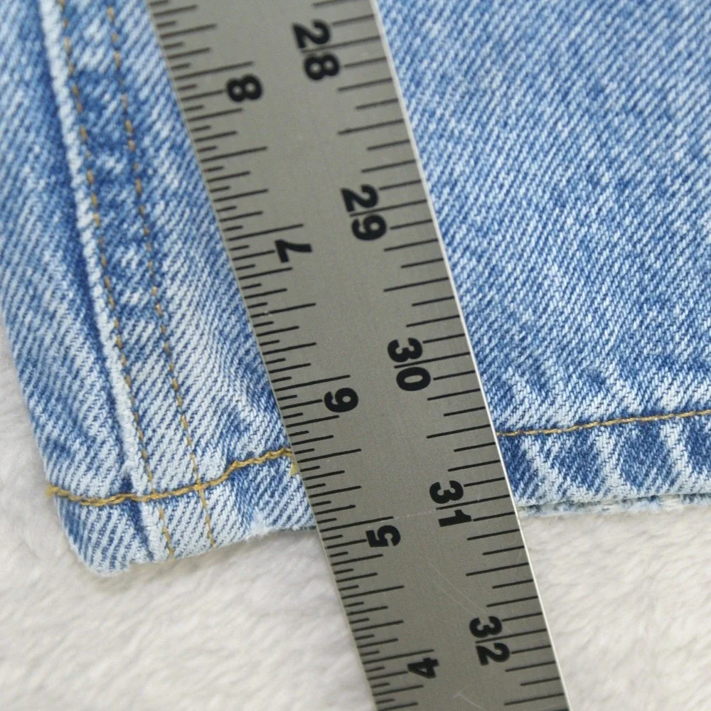VTG Lauren Jeans Co Green Label High Rise Tapered Mom Jeans Light Wash Size 16
